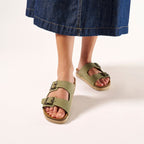 Sandales Alberto - Green - Femme