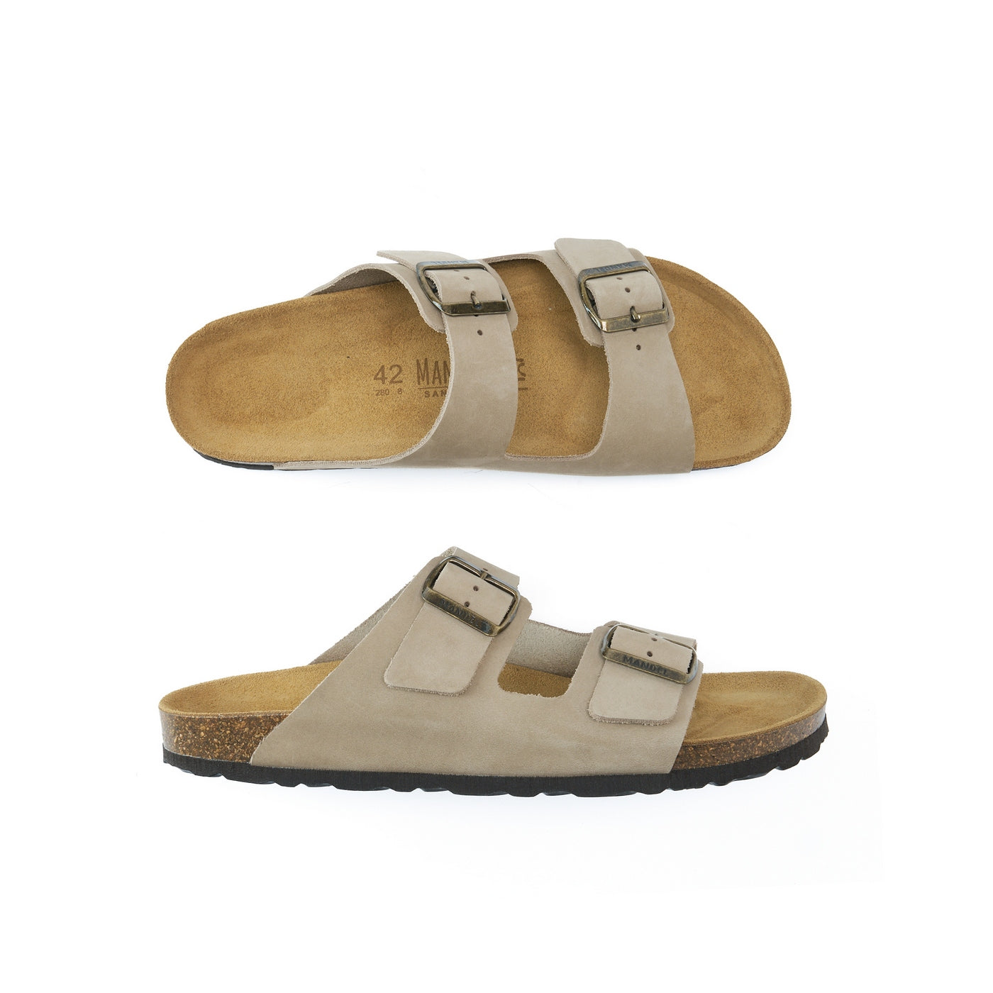 Sandales Alberto - Taupe - Homme