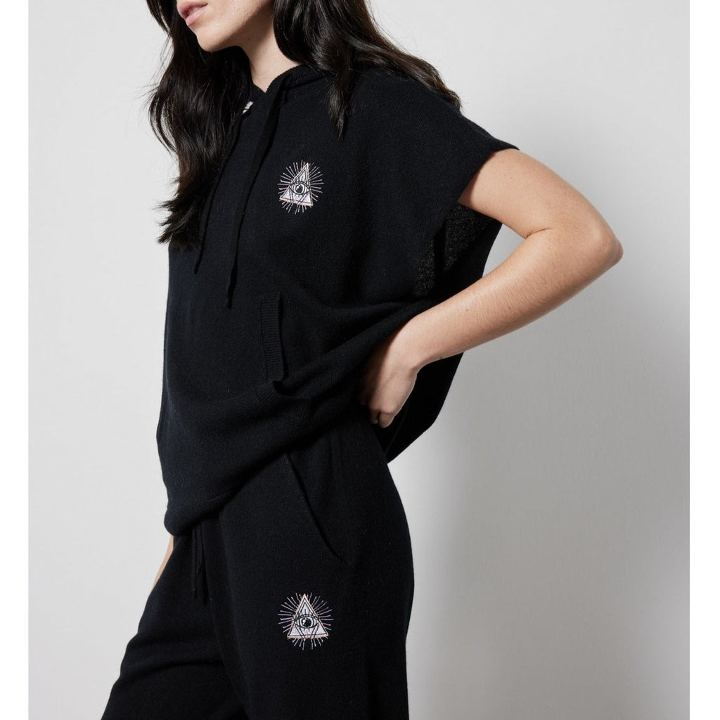 Notshy - Pull Cachemire Recyclé Capuche Prakasa - Onyx