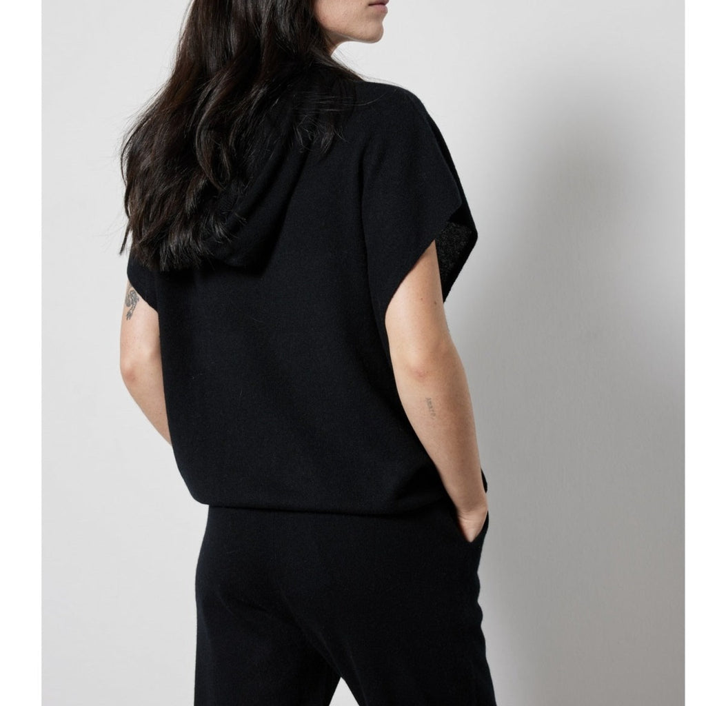 Notshy - Pull Cachemire Recyclé Capuche Prakasa - Onyx