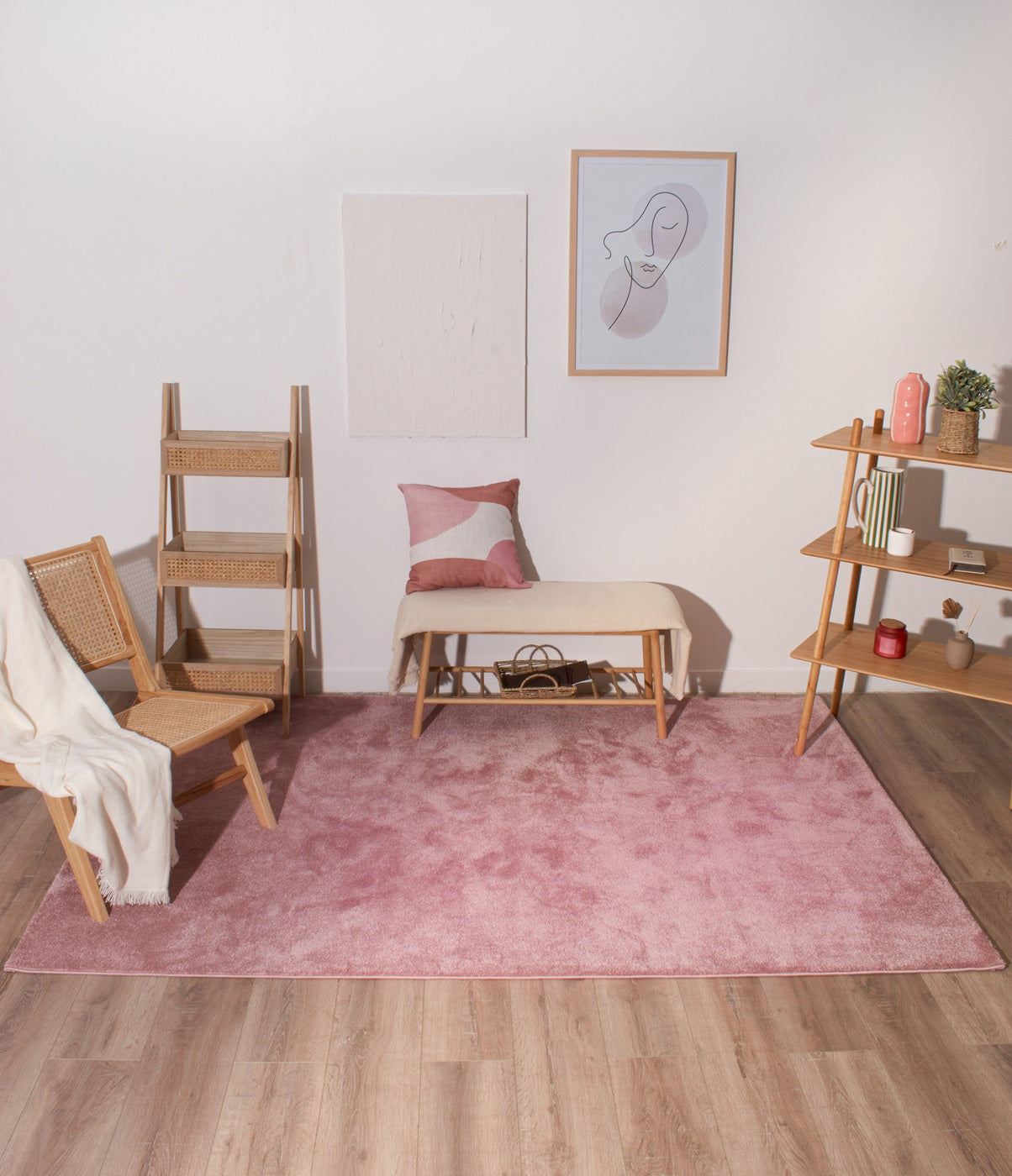 Memphis - Tapis D'Intérieur - Polypropylène - Rose
