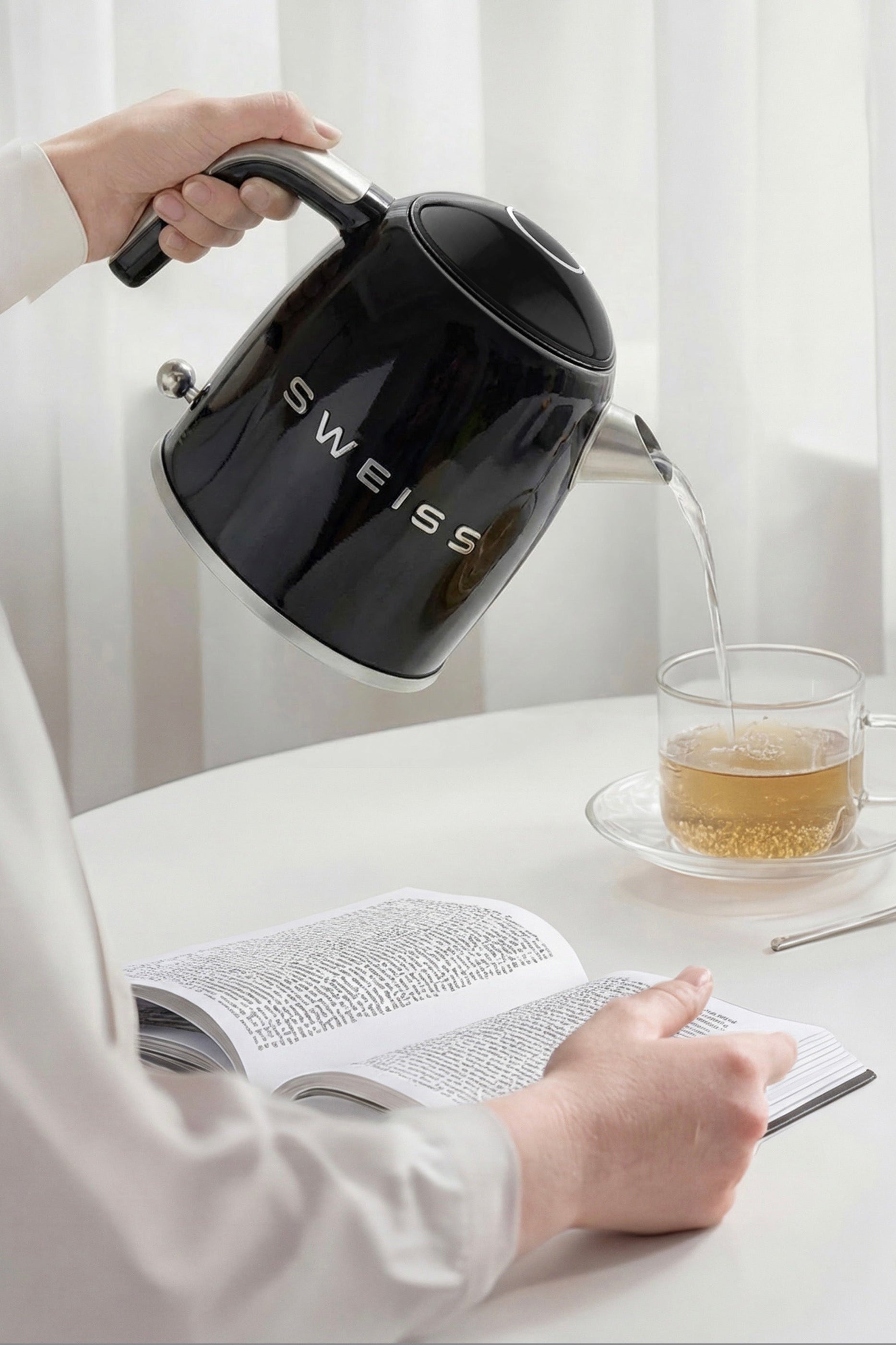 Bouilloire Vintage - Noir - 1L