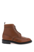 Thom Browne - Bottes Thom Browne Wingtip Ankle Boots With Brogue Details