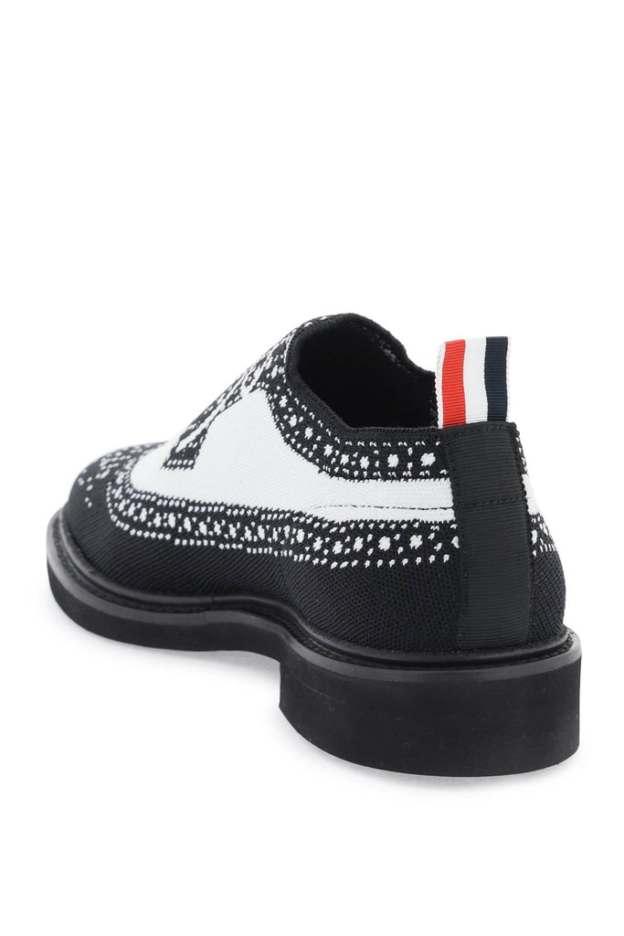 Thom Browne - Mocassins Thom Browne Longwing Brogue Loafers In Trompe L'Oeil Knit