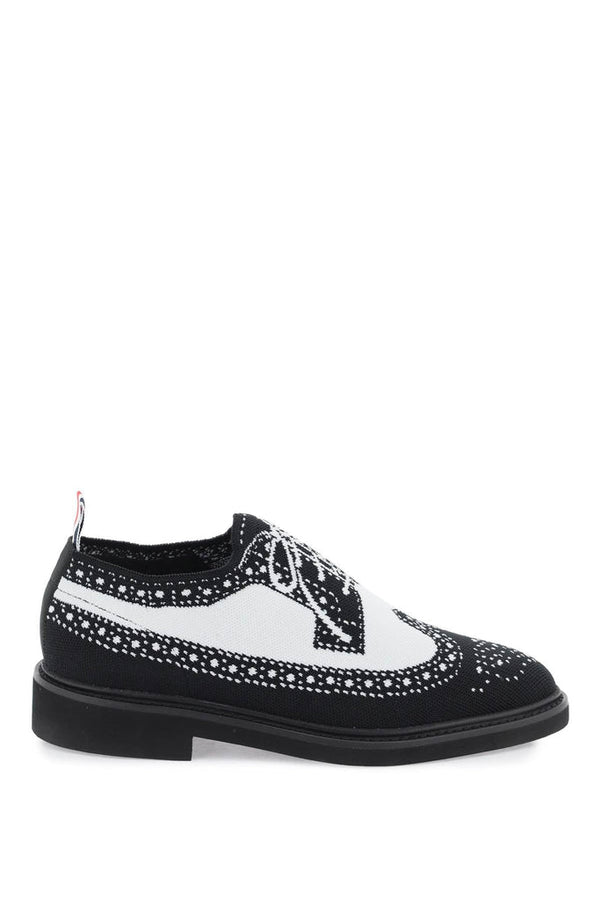 Thom Browne - Mocassins Thom Browne Longwing Brogue Loafers In Trompe L'Oeil Knit