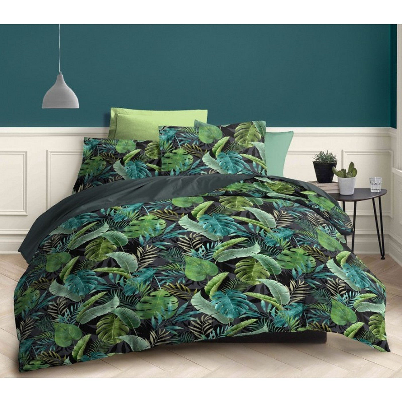 Parure De Couette - 100% Coton - Maori Vert