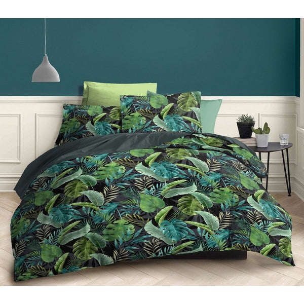 Parure De Couette - 100% Coton - Maori Vert