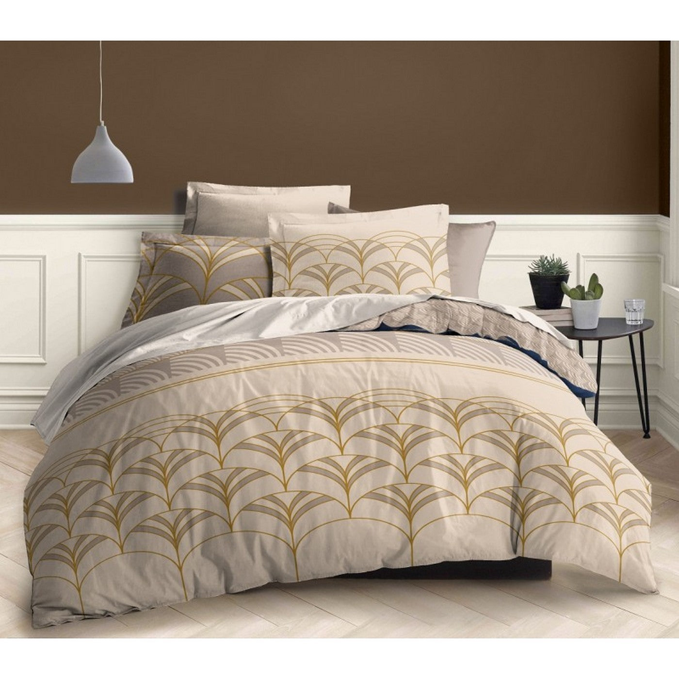 Parure De Couette - 100% Coton - Luna Beige