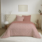 Parure De Couette - 100% Coton - Celeste Peche