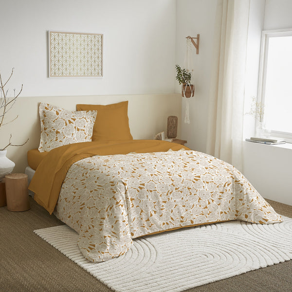 Parure De Couette - 100% Coton - Agathe Moutarde