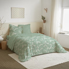 Parure De Couette - 100% Coton - Menthe