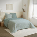 Parure De Couette DH 140 - 100% Coton - Celeste Glacier