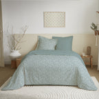 Parure De Couette DH 160 - 100% Coton - Celeste Glacier