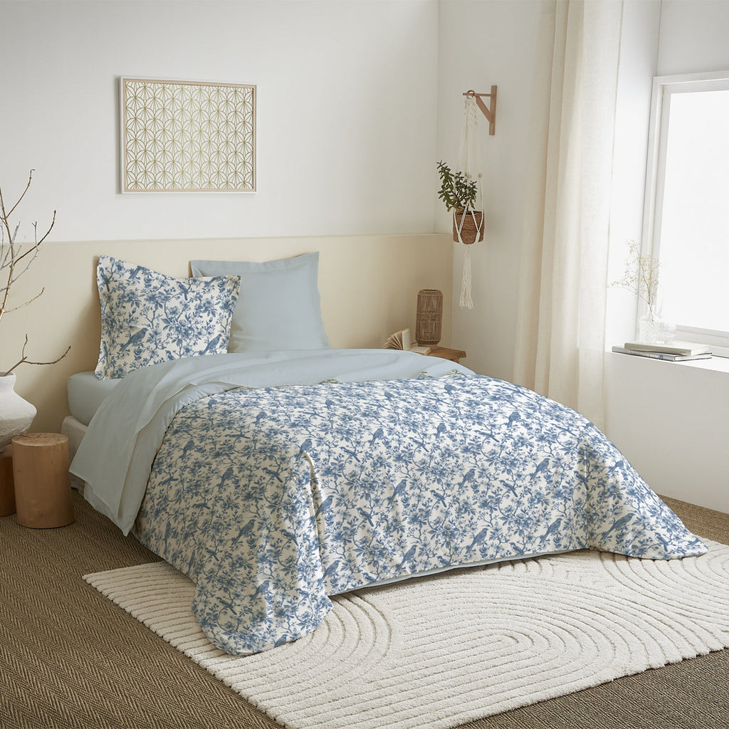 Parure De Couette - 100% Coton - Berengere Bleu