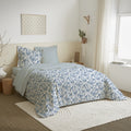 Parure De Couette - 100% Coton - Berengere Bleu