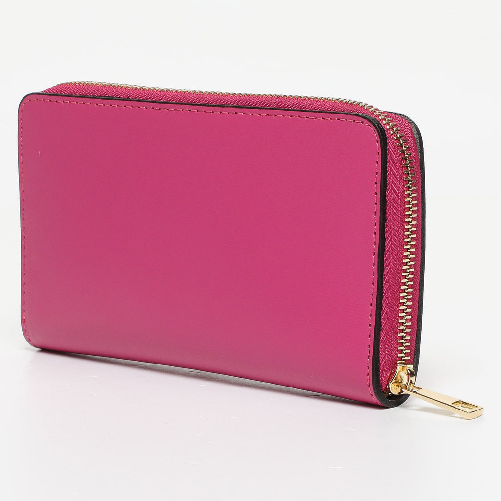 Portefeuille Pely Box - Cuir Fushia