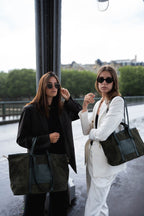 Sac Cabas Mini Malta Suede - Vert Bouteille