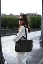 Sac Cabas Mini Malta Suede - Vert Bouteille
