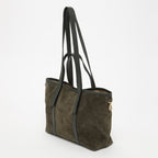 Sac Cabas Mini Malta Suede - Vert Bouteille