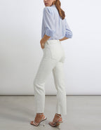 Reiko - Jean Straight Milo - Denim White - Femme