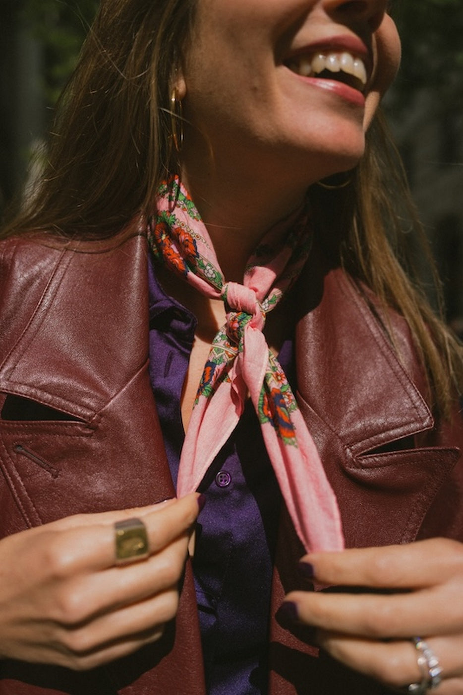 Mini Foulard Slave - Rose
