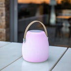 Mini May - Lampe Enceinte Bluetooth - Polyéthylène - Beige