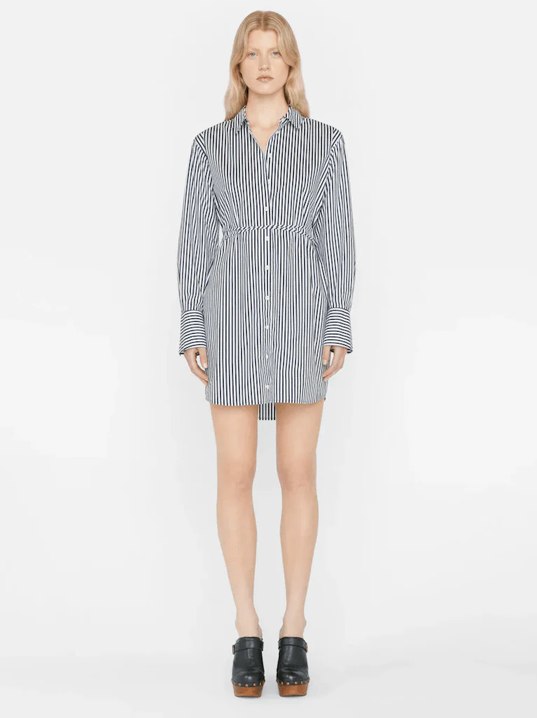 Robe Mini Shirt - Blanc Multi