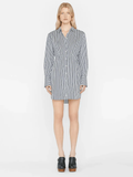 Robe Mini Shirt - Blanc Multi