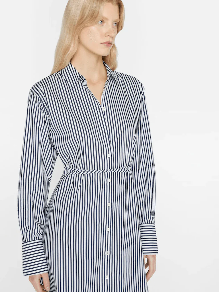 Robe Mini Shirt - Blanc Multi