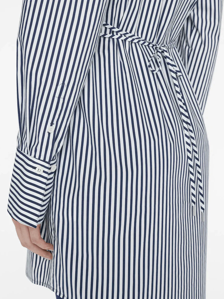 Robe Mini Shirt - Blanc Multi