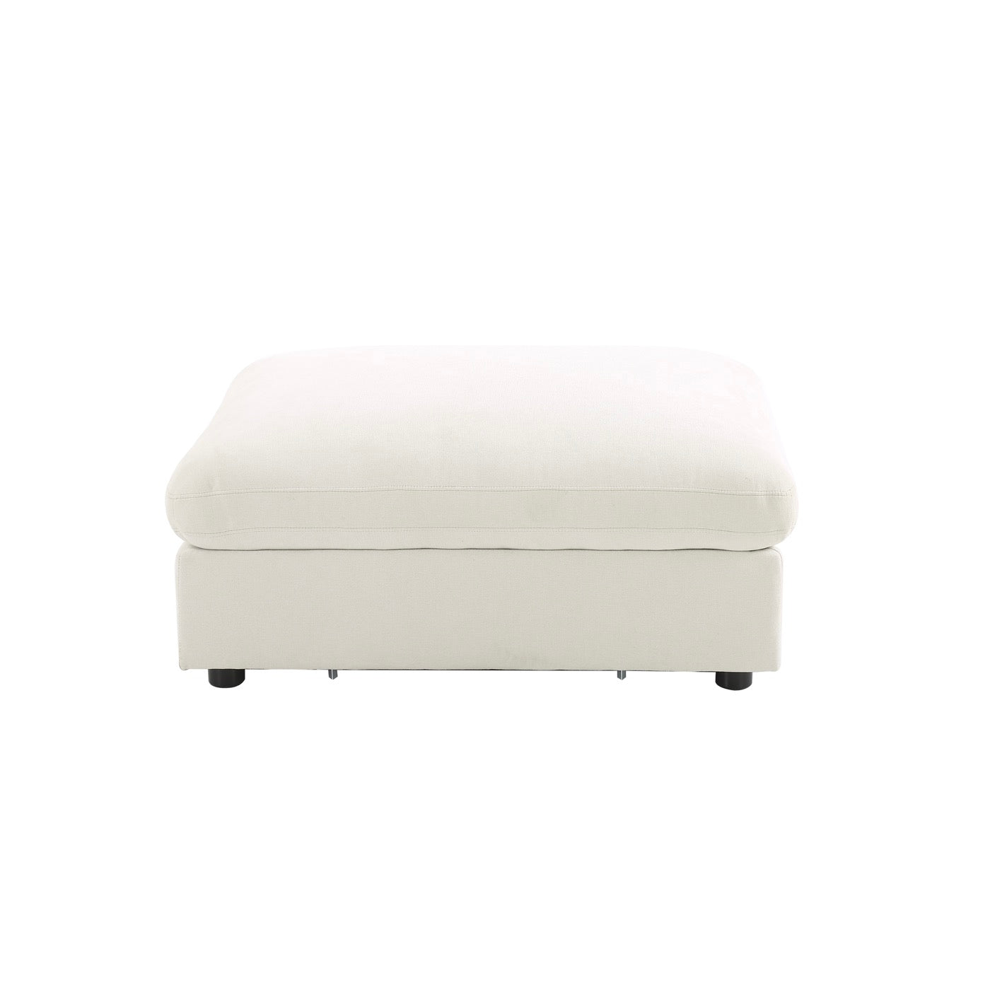 Mizar - Canapé D'Angle Modulable 4 Places - Tissu Beige