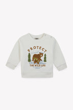 Sweat - Smily Crème Illustration Ours