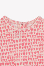 Pyjama - Cœur Rose 100% Coton Organique