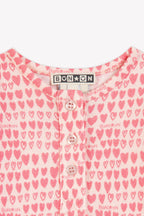 Pyjama - Rose Imprimé Coeur