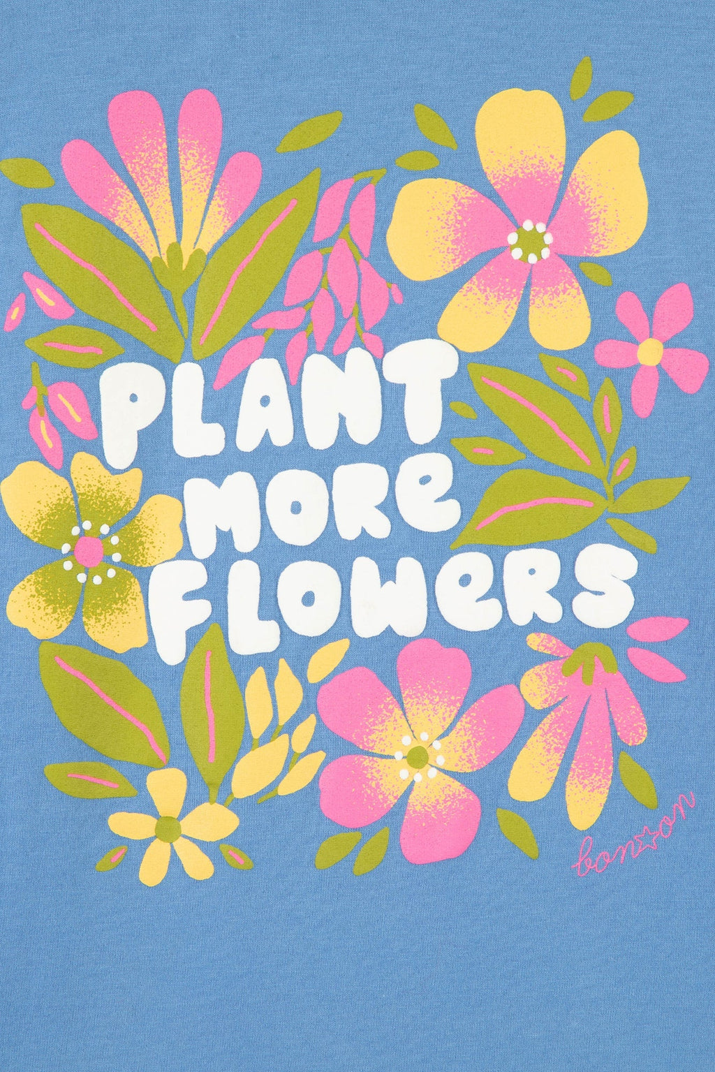 T-Shirt - Titty Bleu Imprimé Fleuri