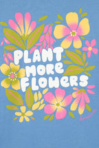 T-Shirt - Titty Bleu Imprimé Fleuri