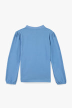 T-Shirt - Titty Bleu Imprimé Fleuri