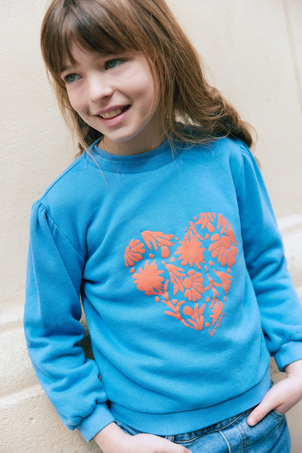 Sweat - Smack Motif Cœur Edelweiss