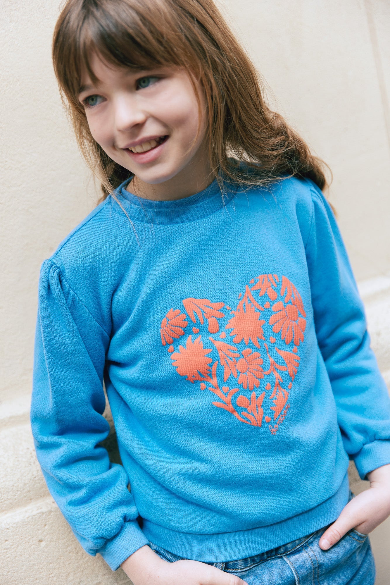 Sweat - Smack Motif Cœur Edelweiss