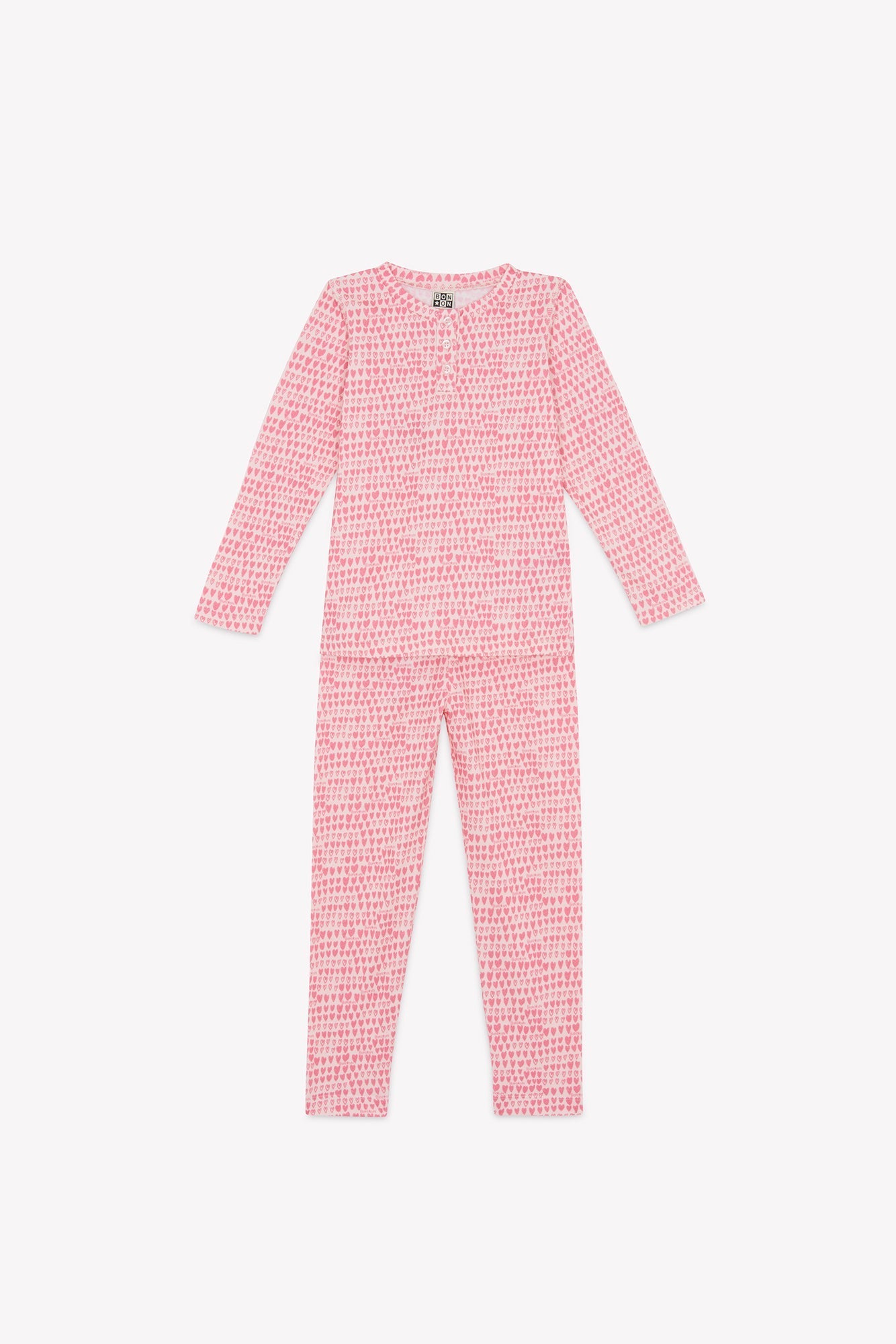 Pyjama 2 Pièces - Coeur Rose