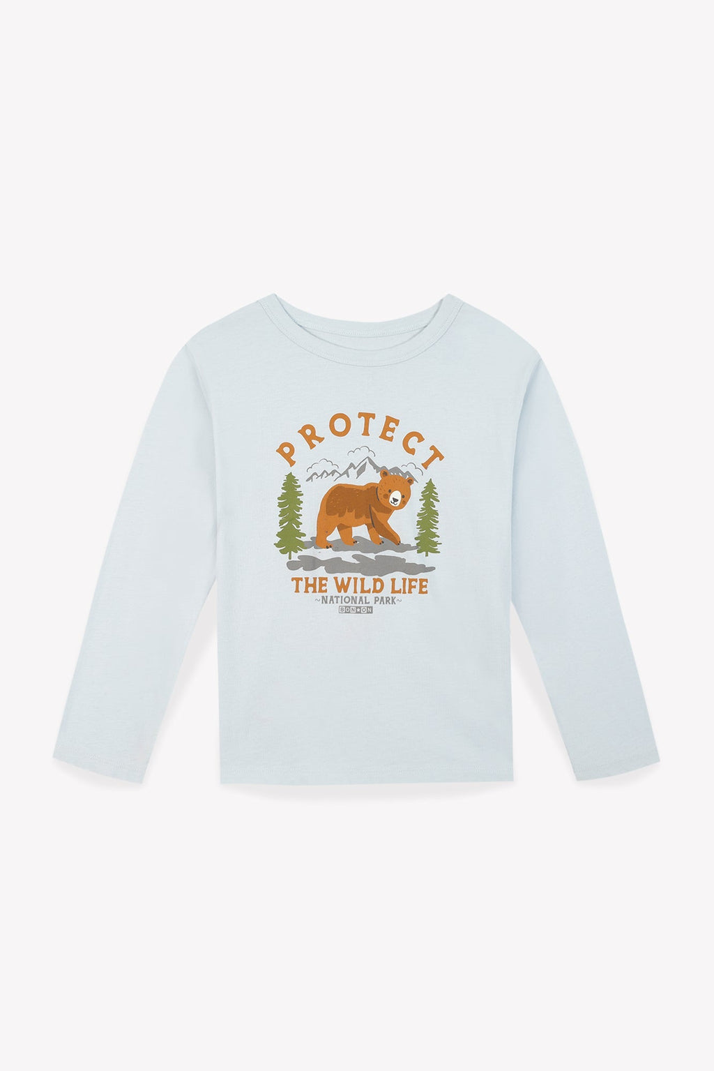 T-Shirt - Taxo Bleu Clair Illustration Ours