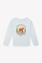 T-Shirt - Taxo Bleu Clair Illustration Ours