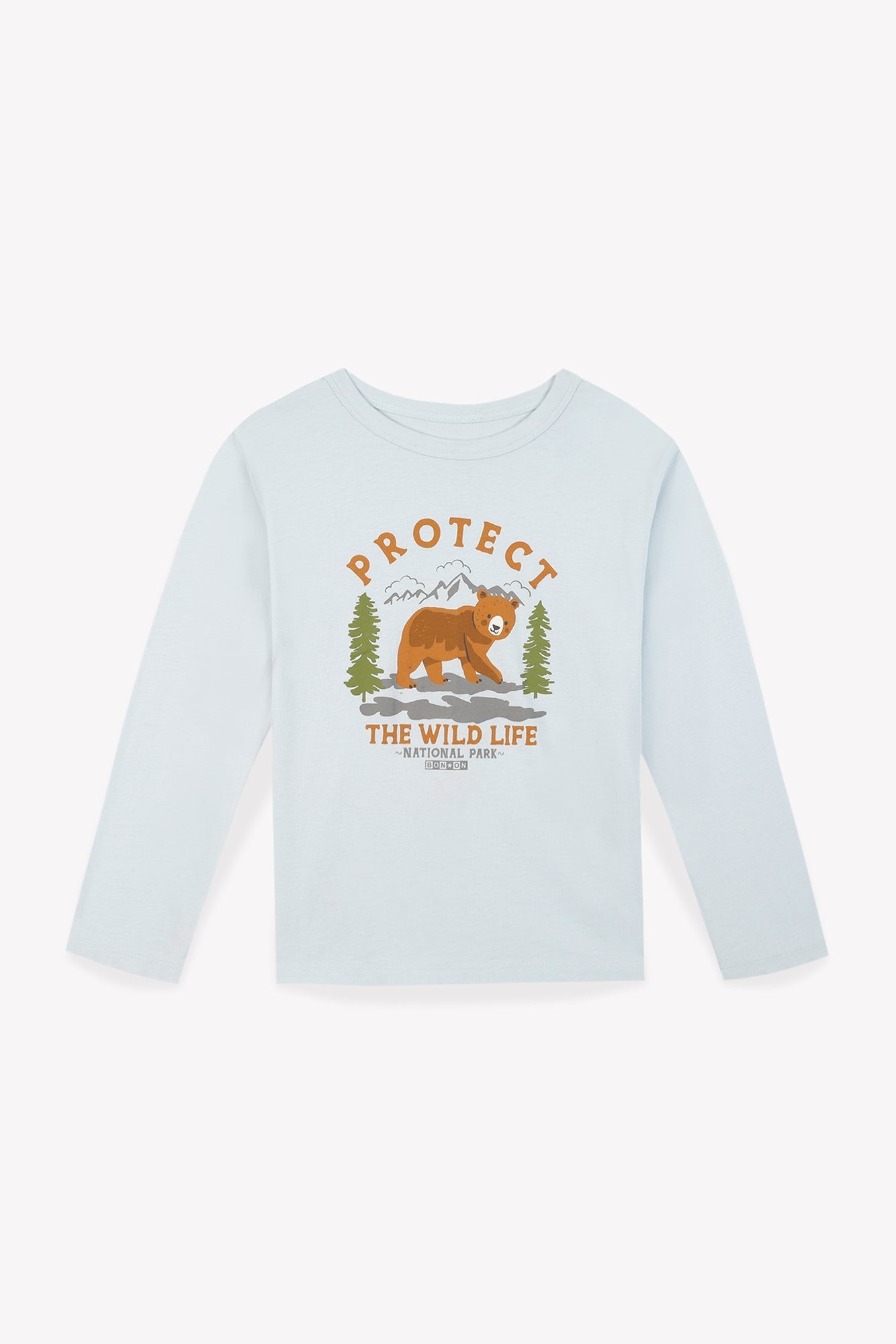 T-Shirt - Taxo Bleu Clair Illustration Ours