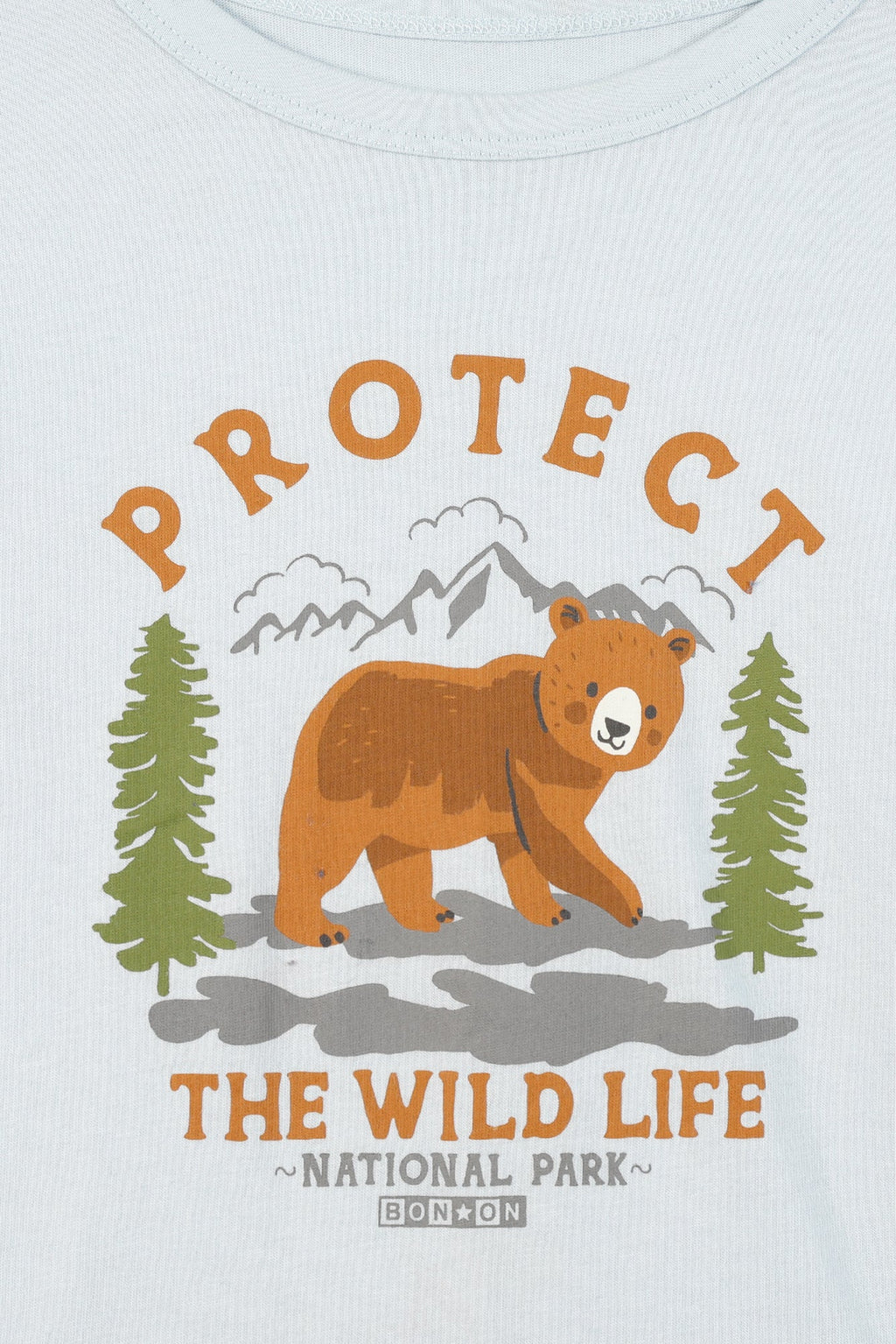 T-Shirt - Taxo Bleu Clair Illustration Ours