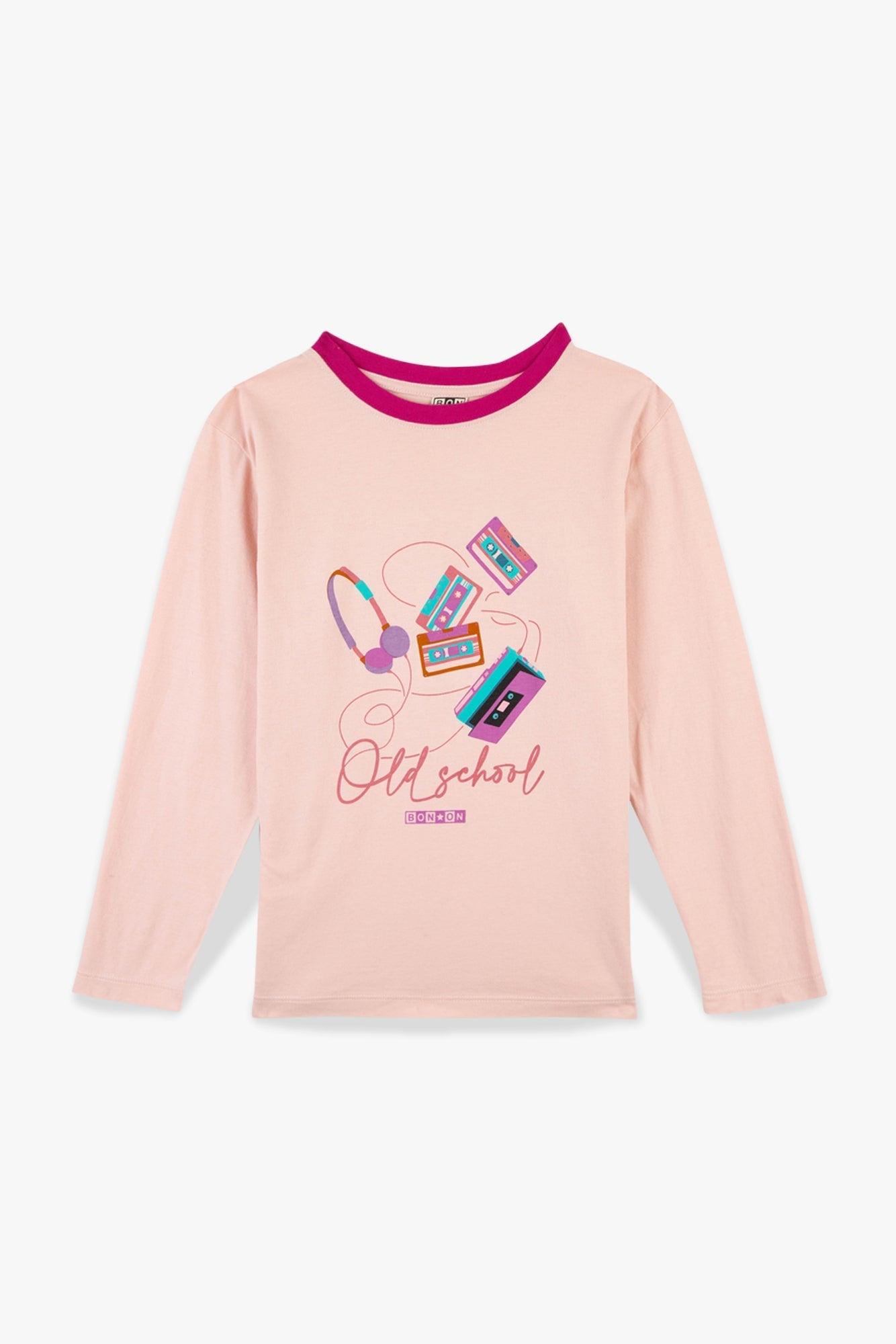T-Shirt - Taxo Old School Rose Clair