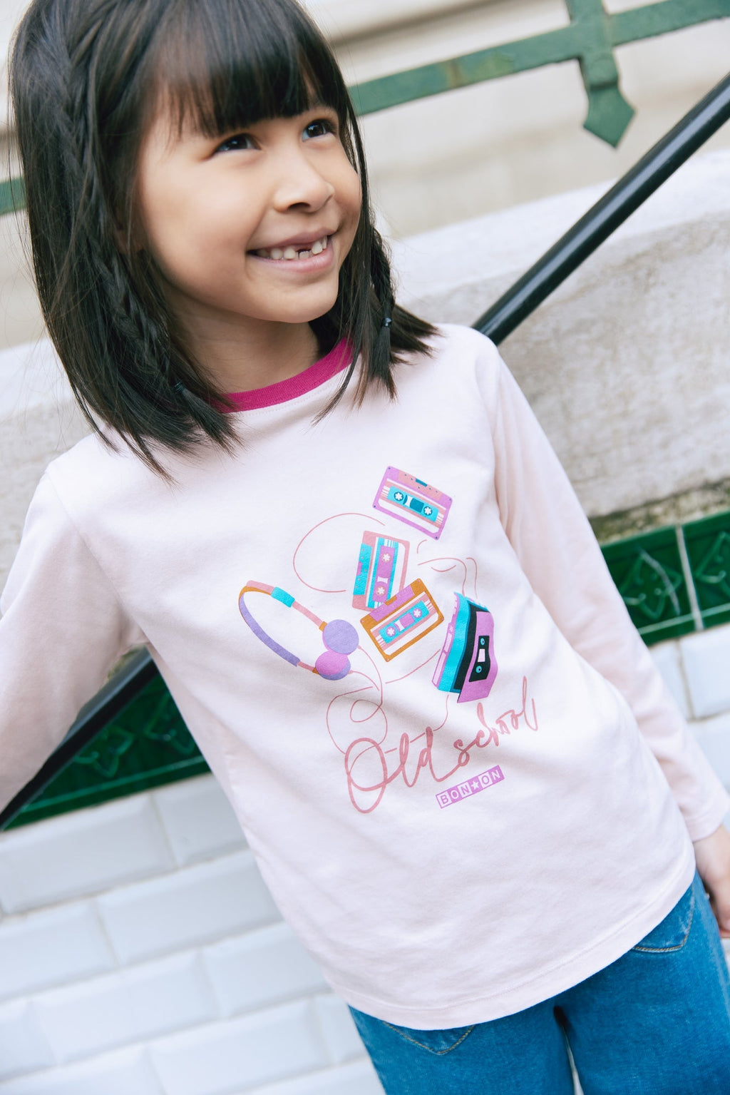 T-Shirt - Taxo Old School Rose Clair