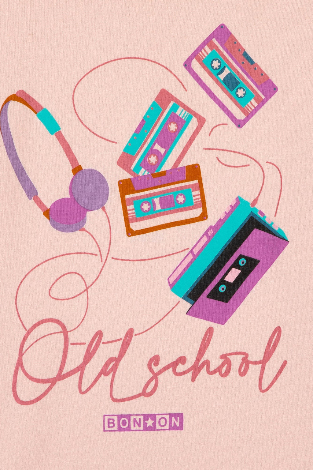 T-Shirt - Taxo Old School Rose Clair