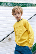 Sweat - Smile Jaune Retro