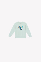 Sweat - Smile Bleu Clair Illustration "Okay"