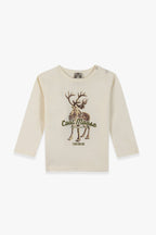 T-Shirt - Taxi Écru Illustration "Cool Moose"